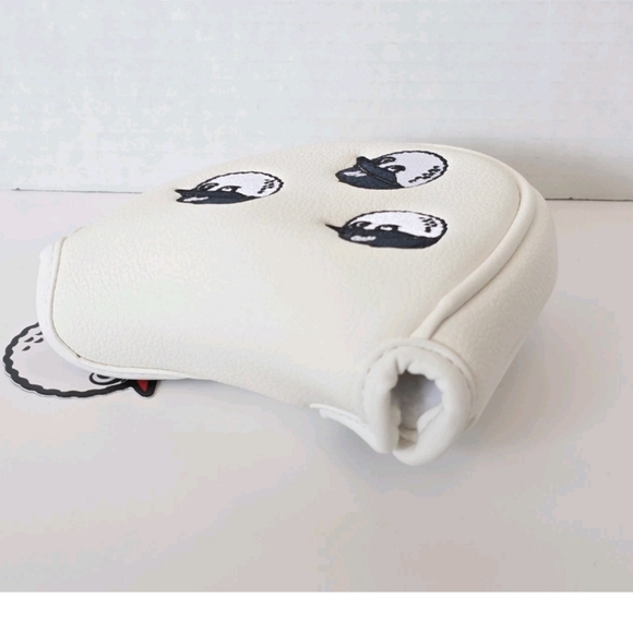 Malbon Golf Club Mallet Putter Headcover White Magnetic NEW - Picture 8 of 11